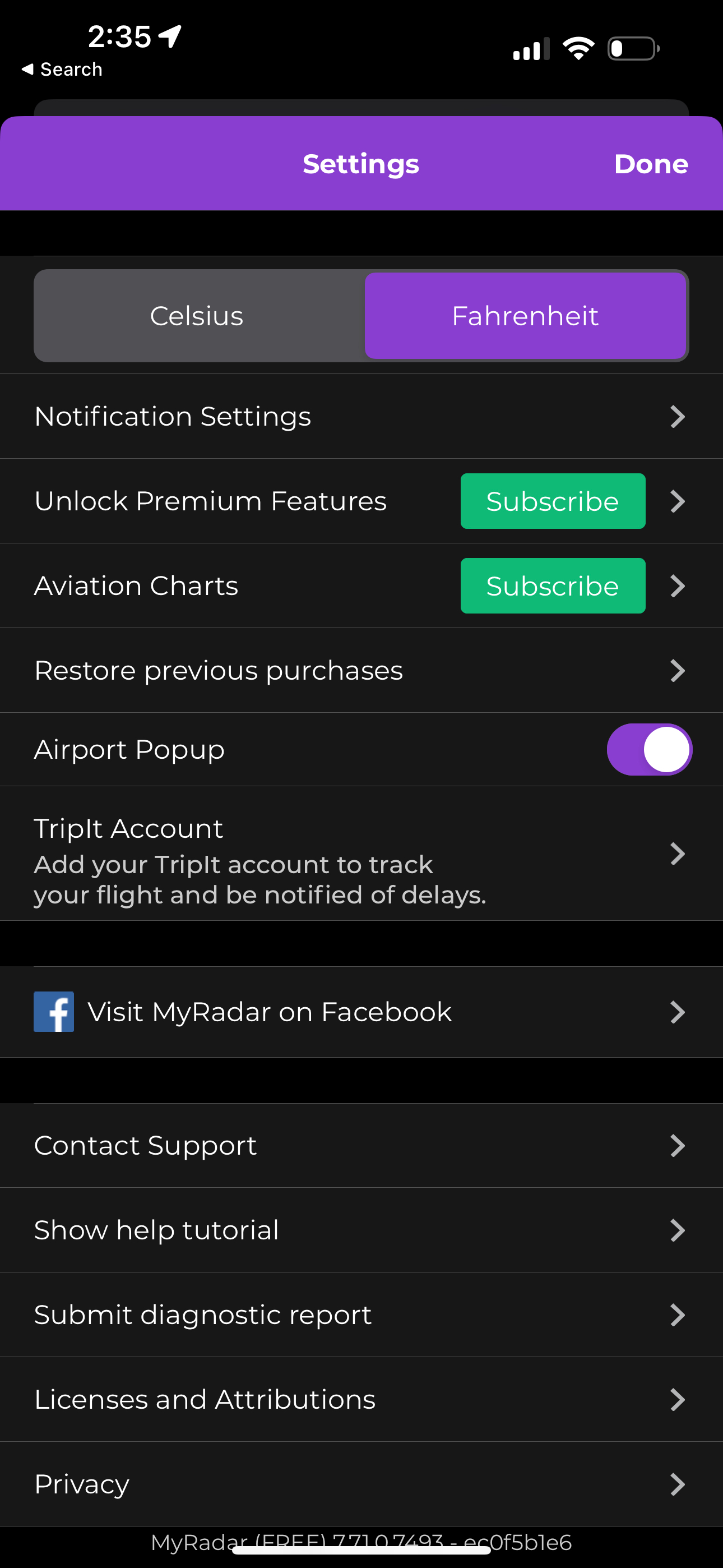 myradar app screenshot 1